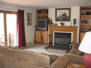 Our Adirondack lodging rentals each have a cozy fireplace!